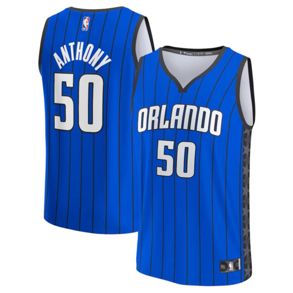 Orlando Magic Cole Anthony Fanatics Fast Break Statement Edition Jersey, L, NWT
